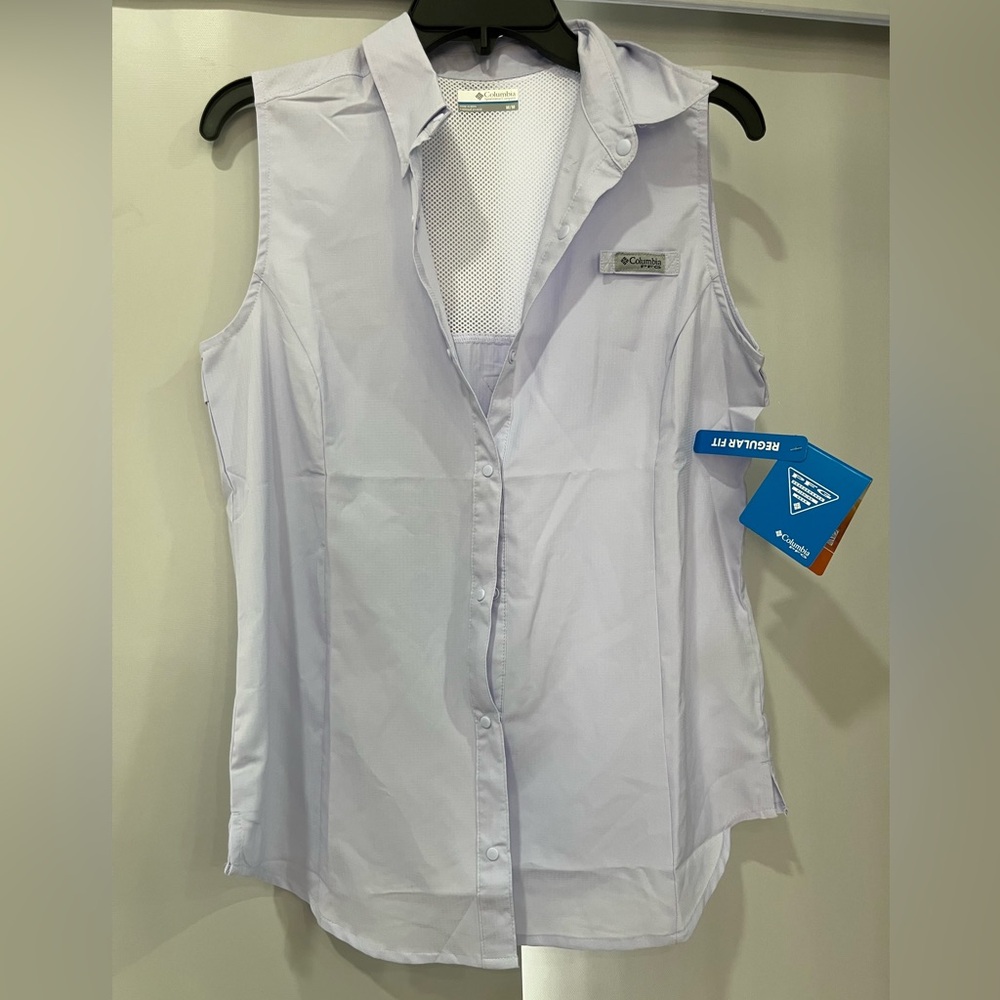 Columbia Light Lavender Sleeveless‎ Shirt